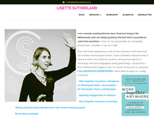 Tablet Screenshot of lisettesutherland.com